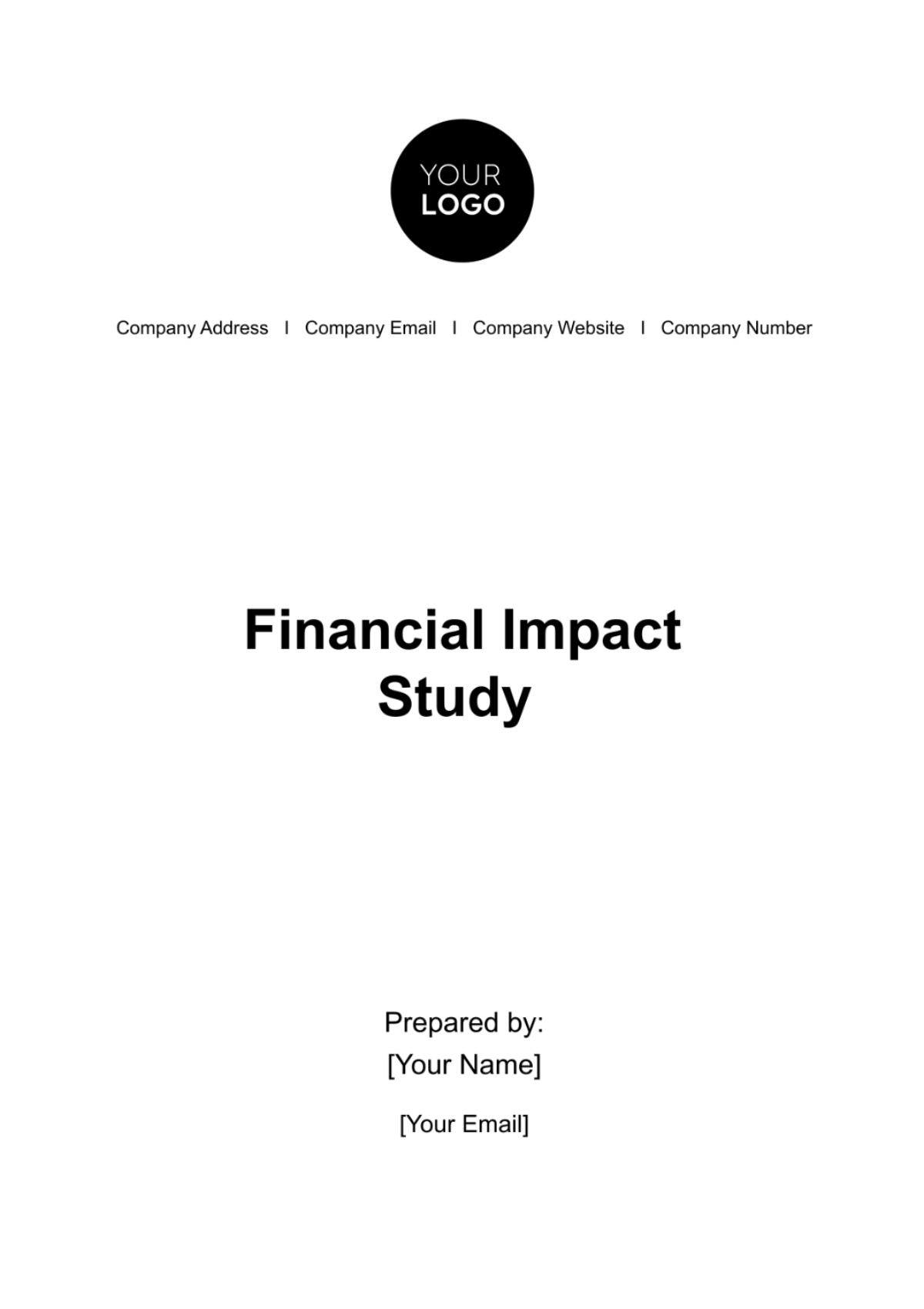 Financial Impact Study Template