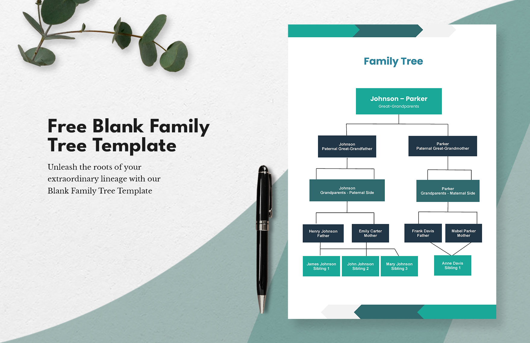 Free Blank Family Tree in Word, Google Docs, PDF