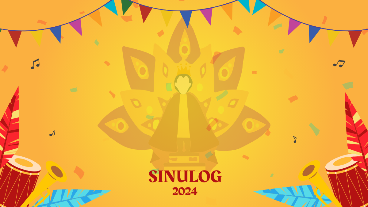 Sinulog Festival 2024 Background Template