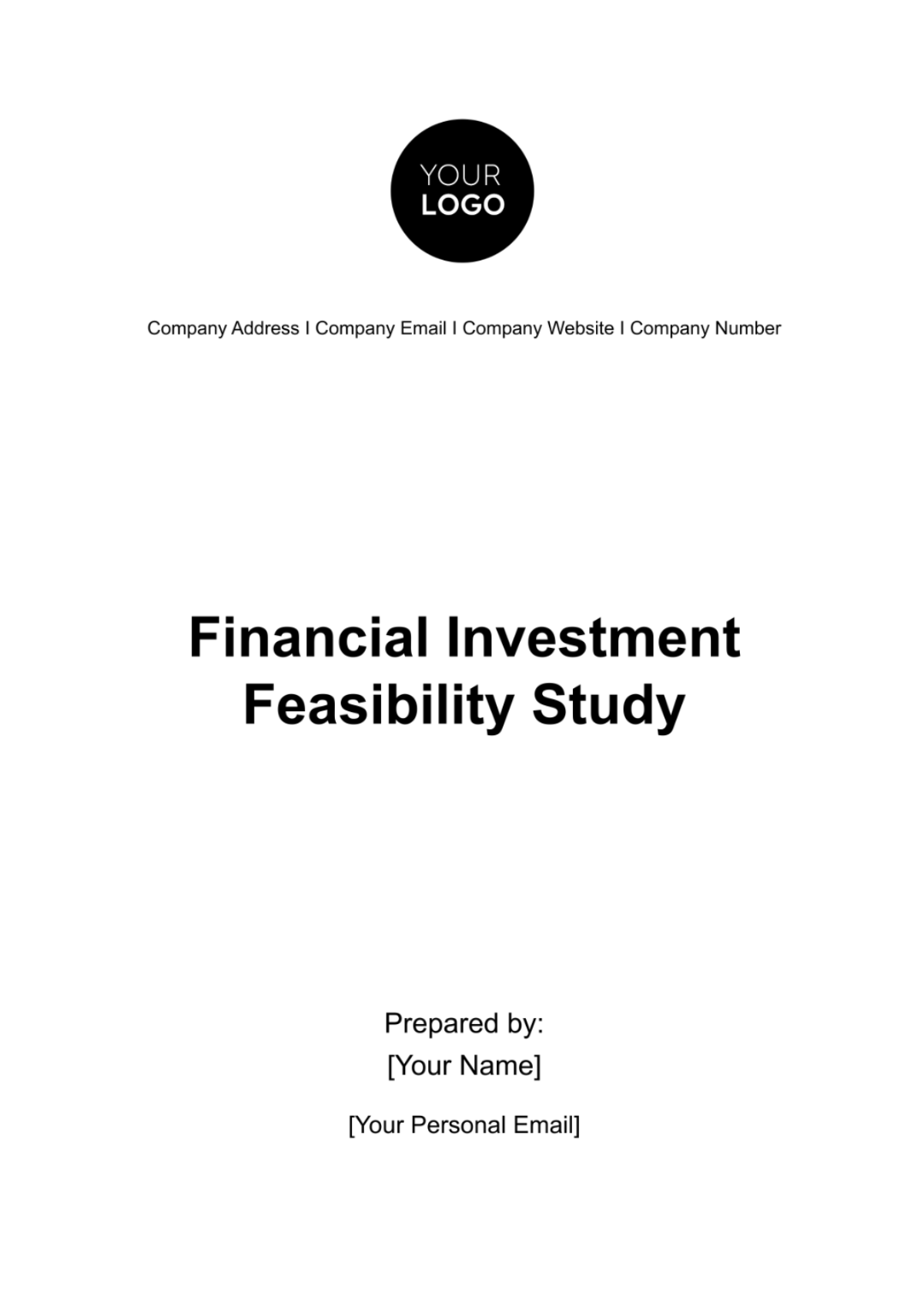 Financial Investment Feasibility Study Template