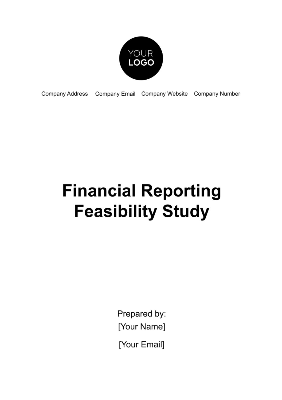 Financial Reporting Feasibility Study Template