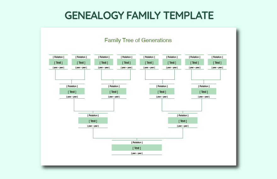 Basic Family Tree Template - Google Docs, Word, Apple Pages | Template.net