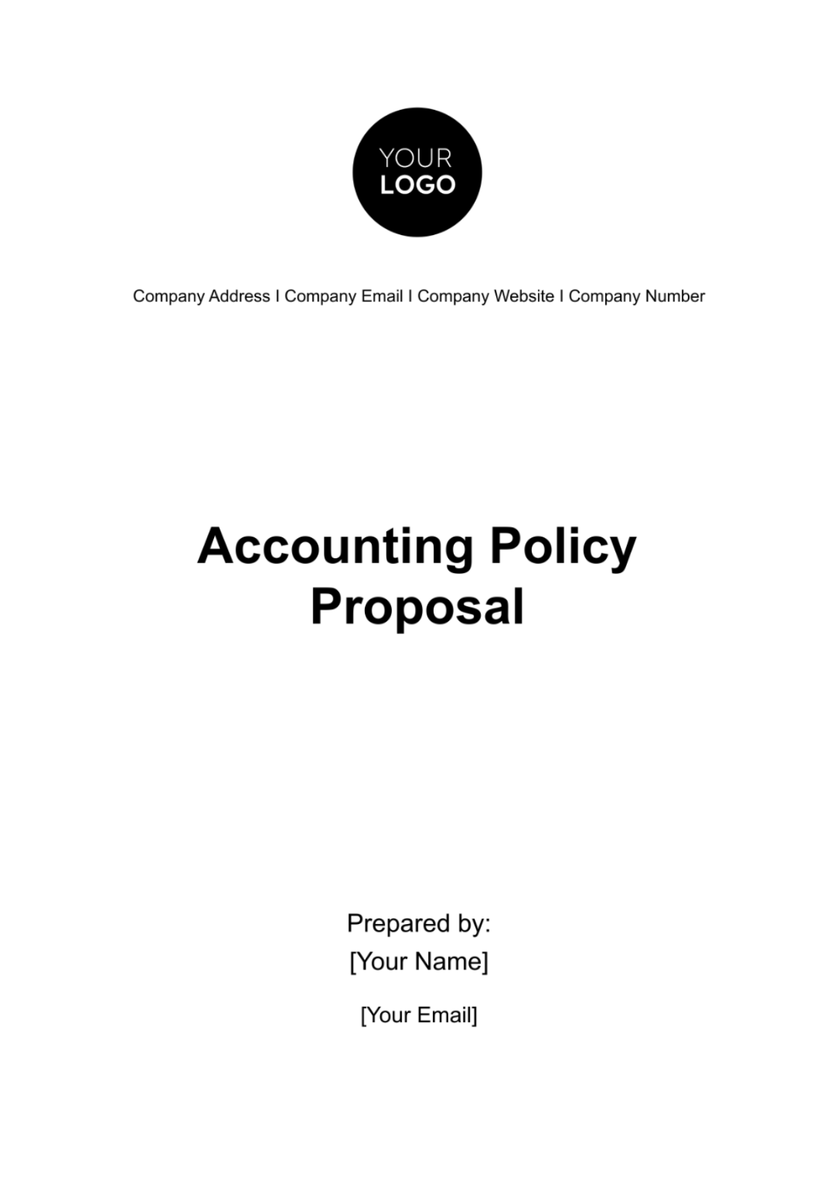 Accounting Policy Proposal Template - Edit Online & Download