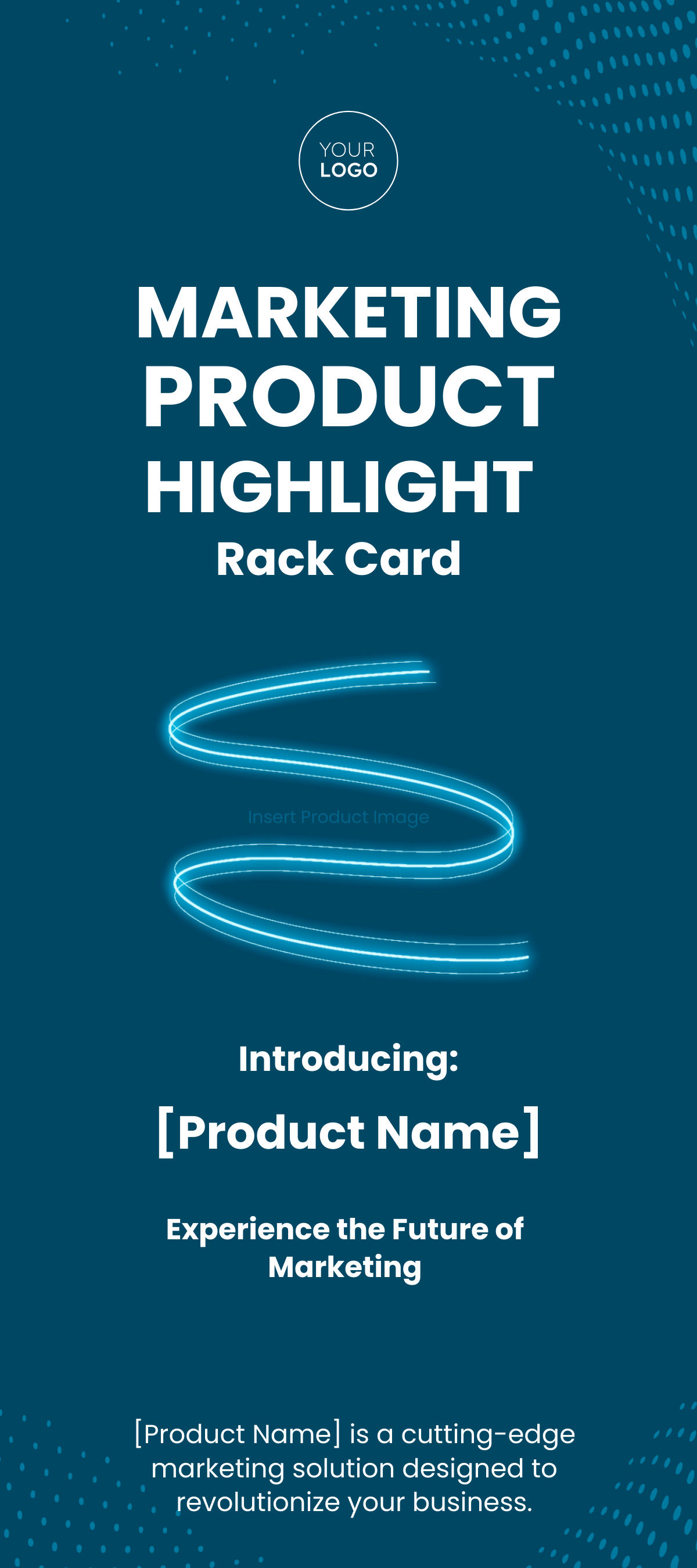Marketing Product Highlight Rack Card Template