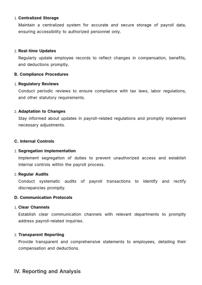 Free Finance Payroll Controlling Plan Template to Edit Online