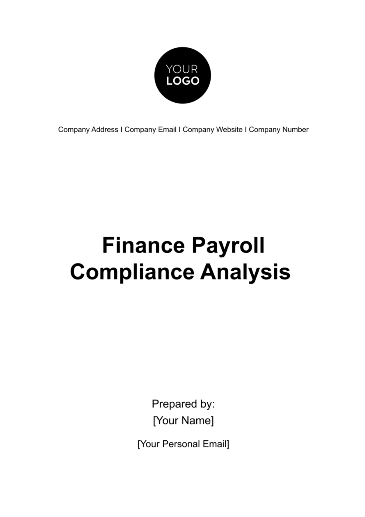 Finance Payroll Compliance Analysis Template