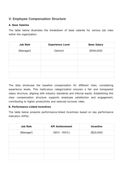 Free Long-Term Finance Payroll Plan Template to Edit Online