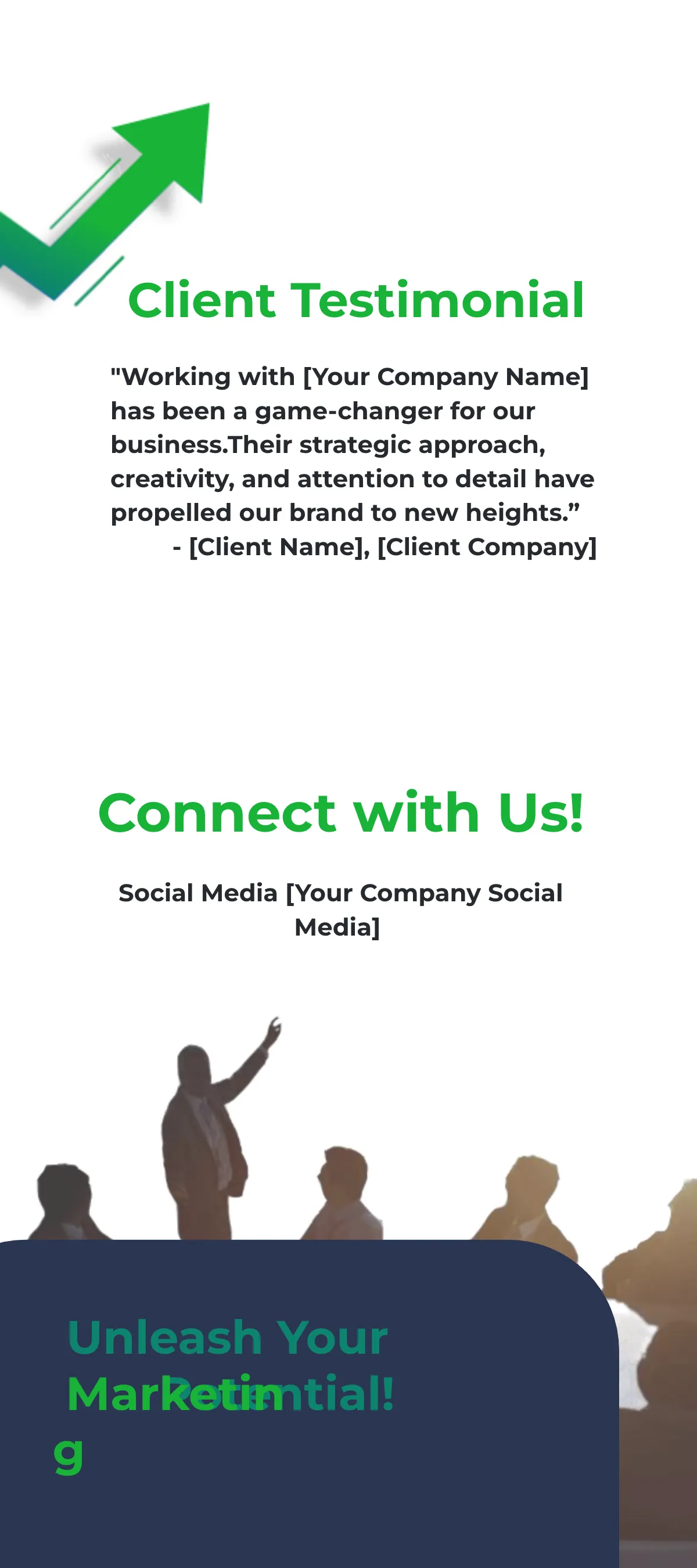 Free Marketing Company Achievements Rack Card Template to Edit Online