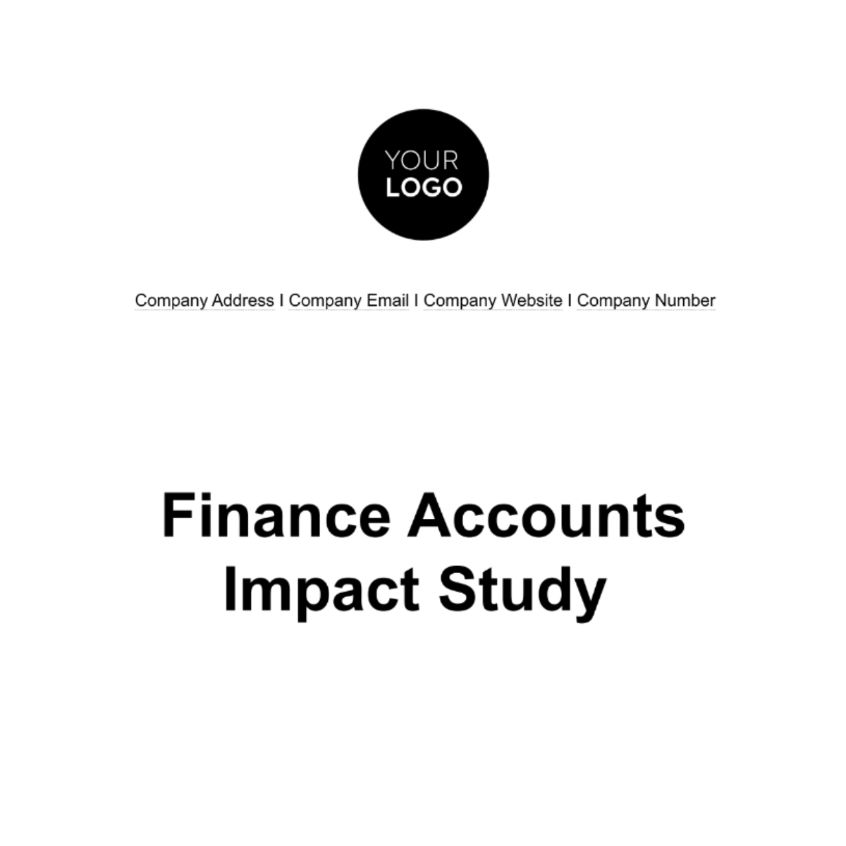 Finance Accounts Impact Study Template