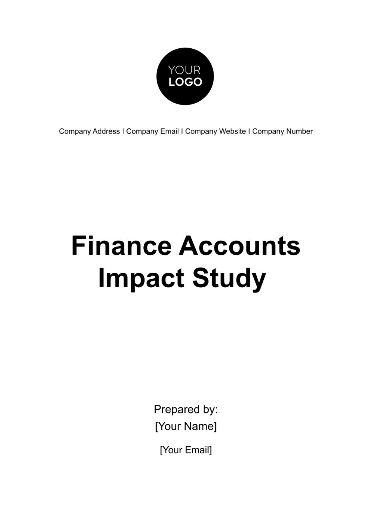 Finance Accounts Impact Study Template