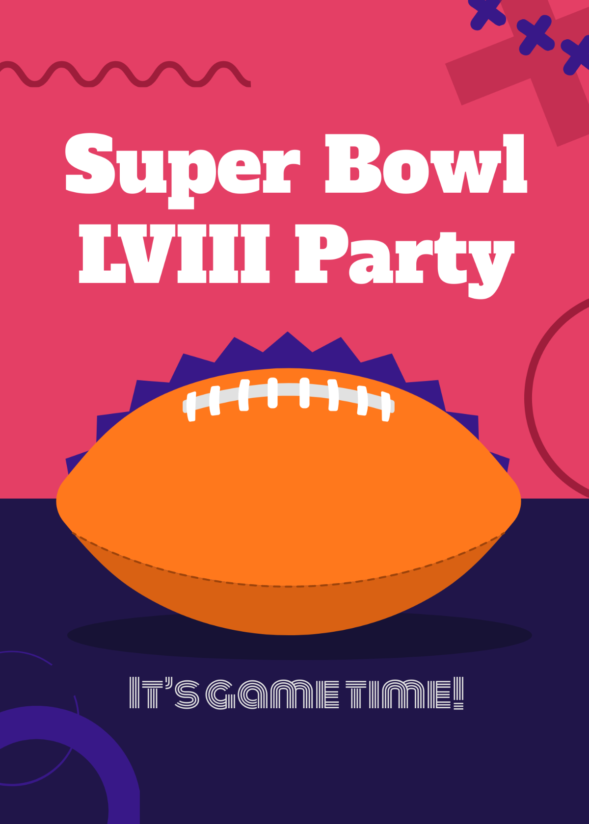Super Bowl Party Invite Template