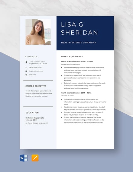 Computer Science Teacher Resume/CV Template - Word (DOC ...