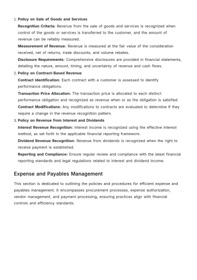 Free Financial Policy Portfolio Template to Edit Online