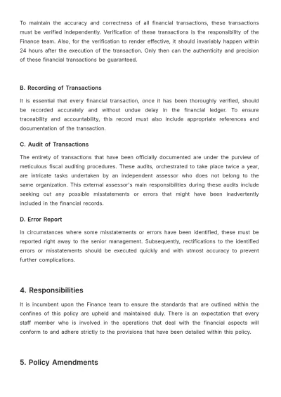 Free Finance Audit Policy Template to Edit Online