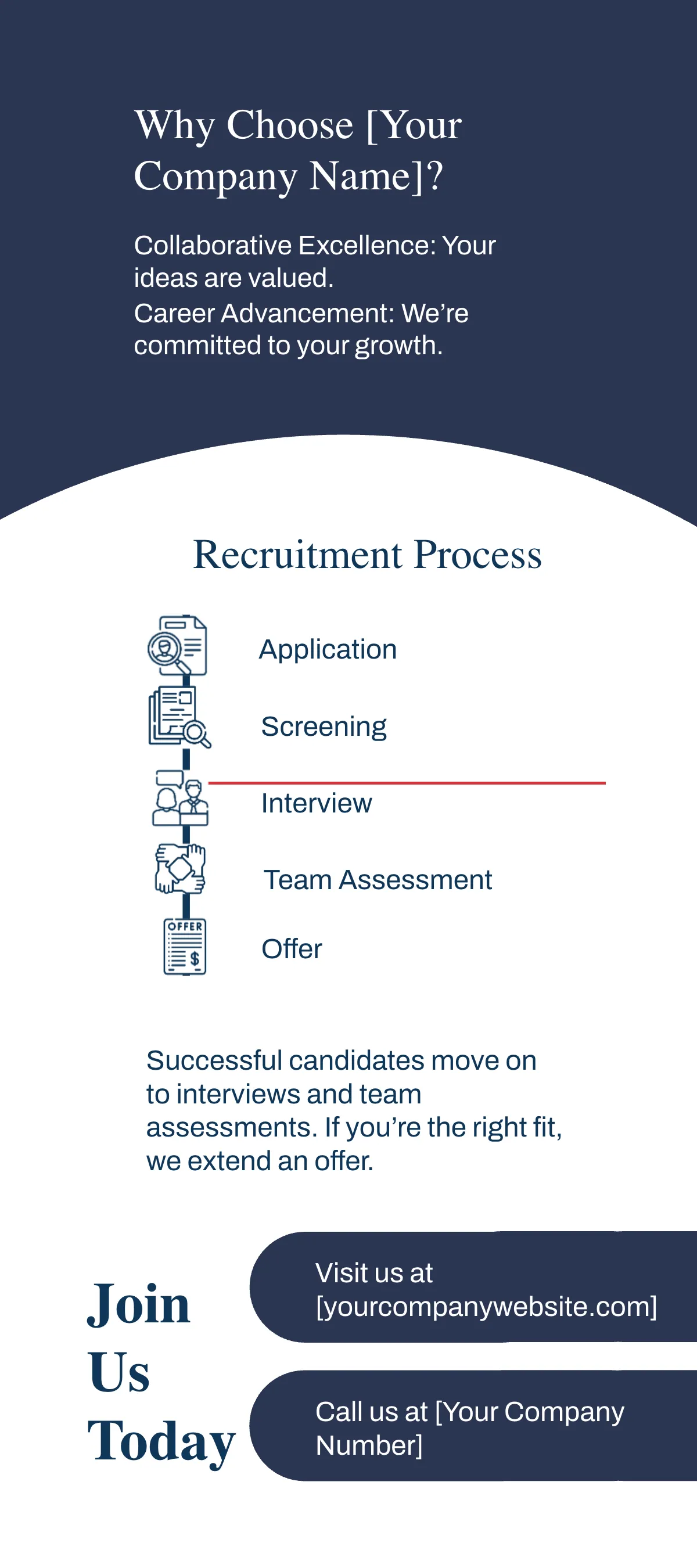 Free Marketing Recruitment Overview Rack Card Template to Edit Online