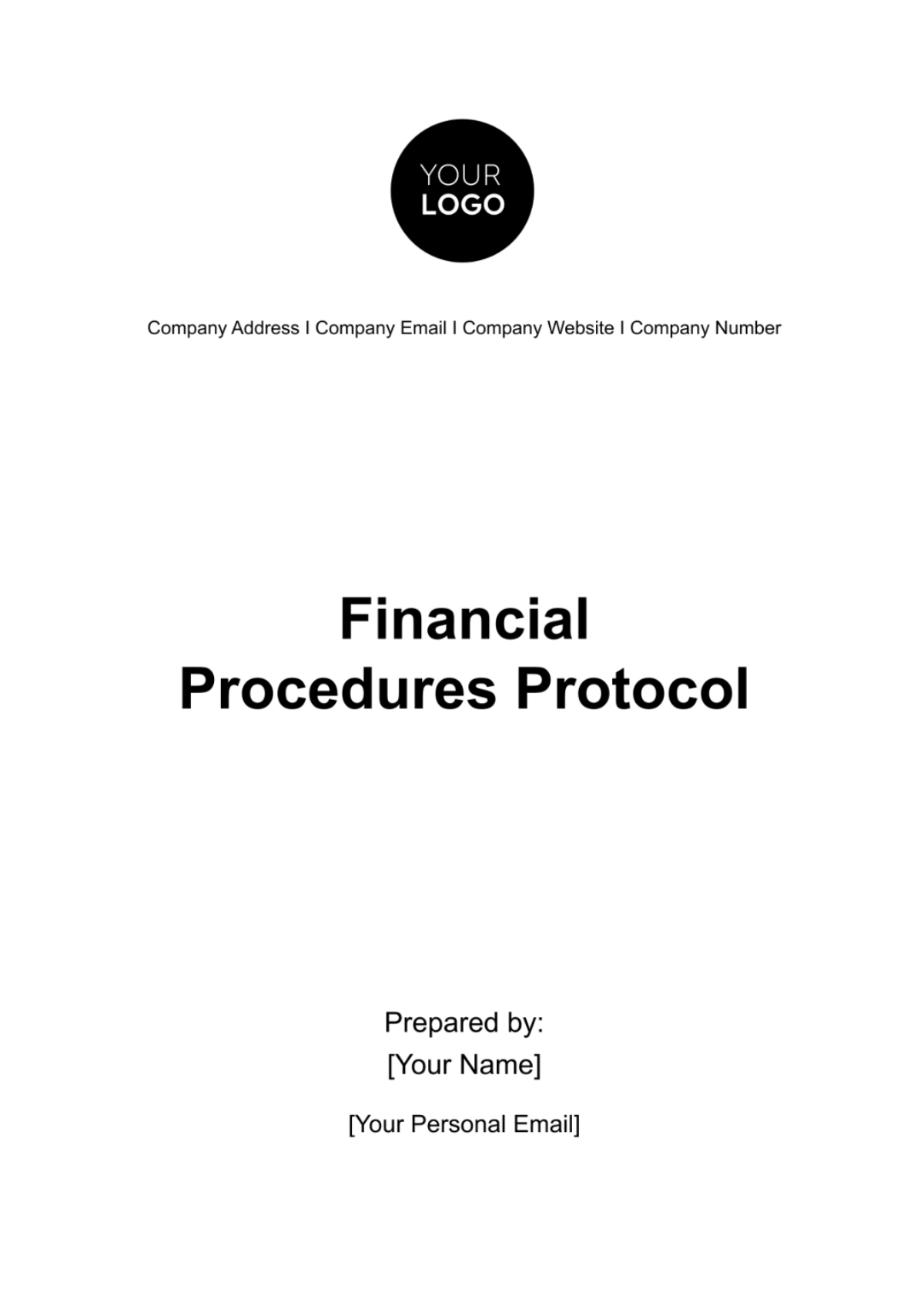 Financial Procedures Protocol Template - Edit Online & Download