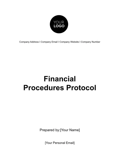 Free Financial Procedures Protocol Template to Edit Online