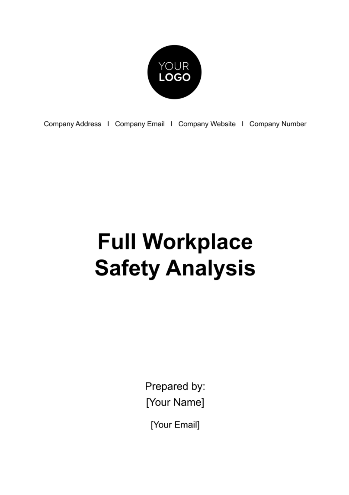 Free Full Workplace Safety Analysis HR Template