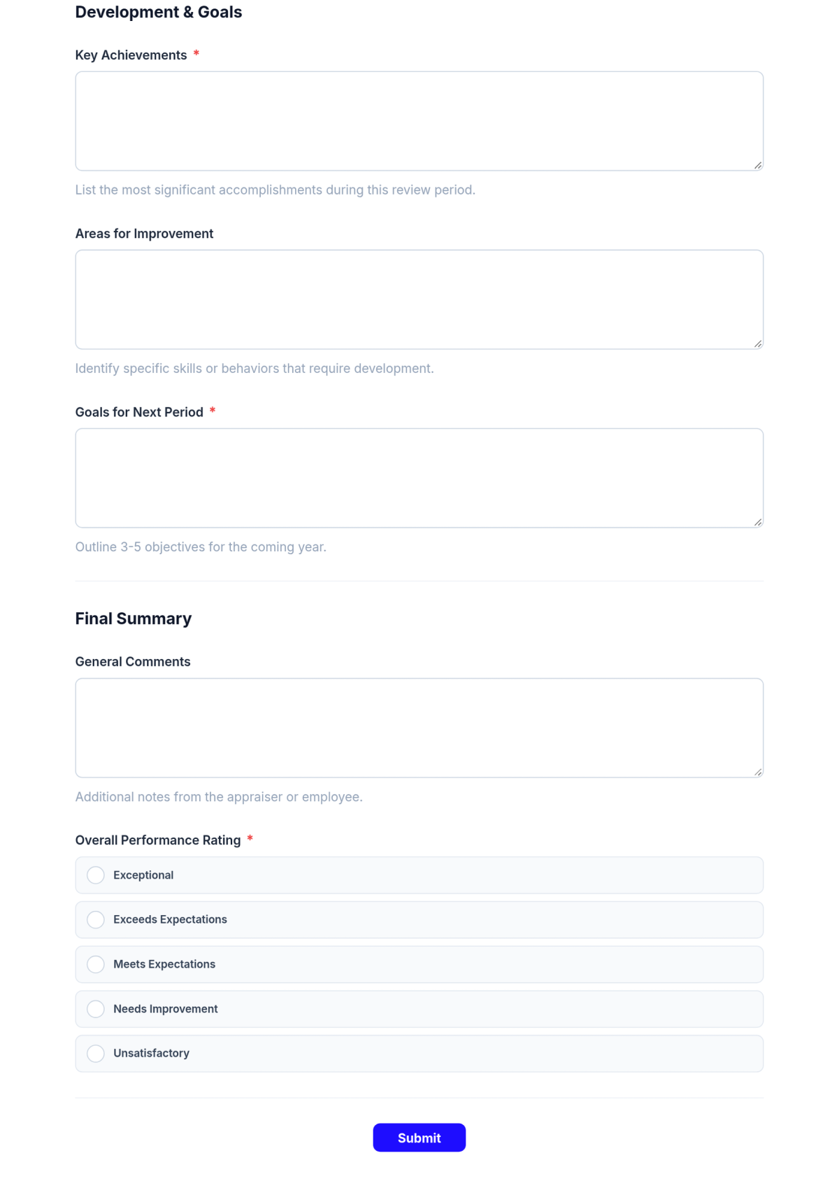 Free Annual Appraisal Form HR Template & AI Maker Free Annual Appraisal Form HR Template & AI Maker