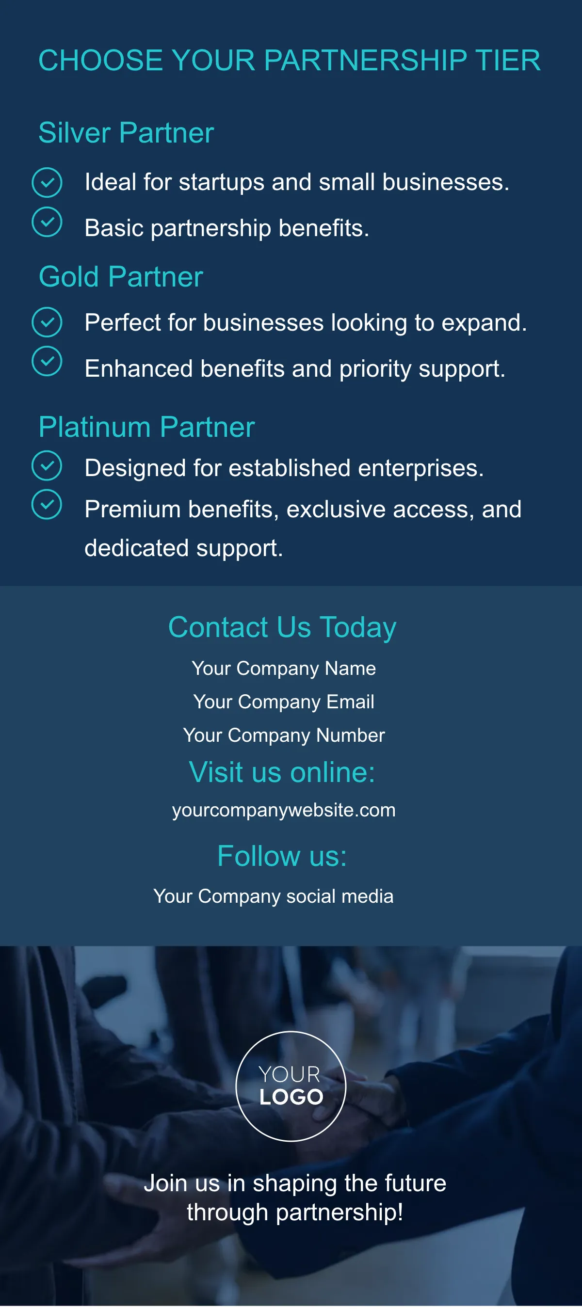 Free Marketing Partnership Opportunities Rack Card Template to Edit Online