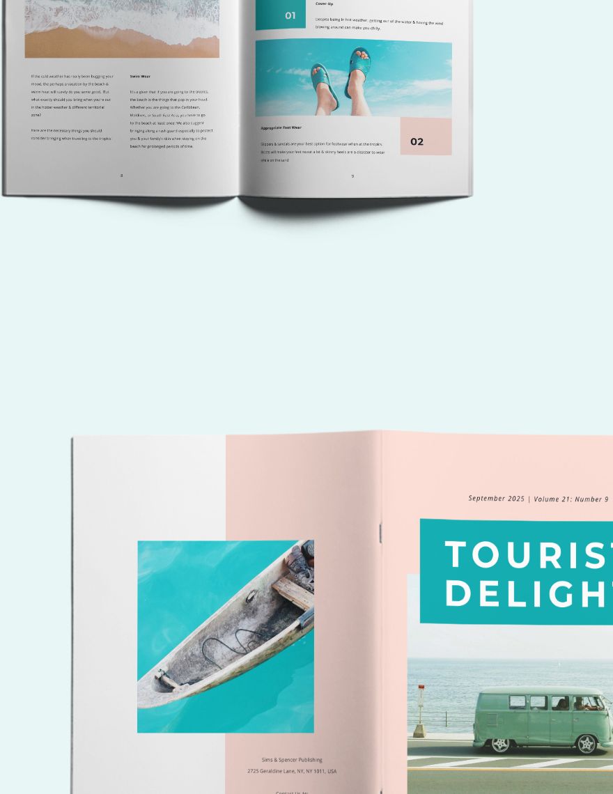 Commercial Travel Magazine Template