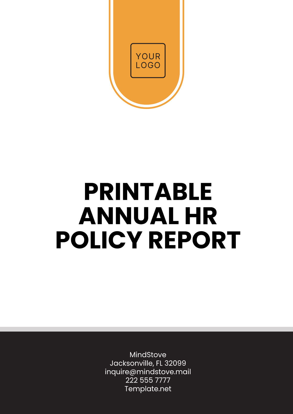 Printable Annual HR Policy Report Template - Edit Online & Download