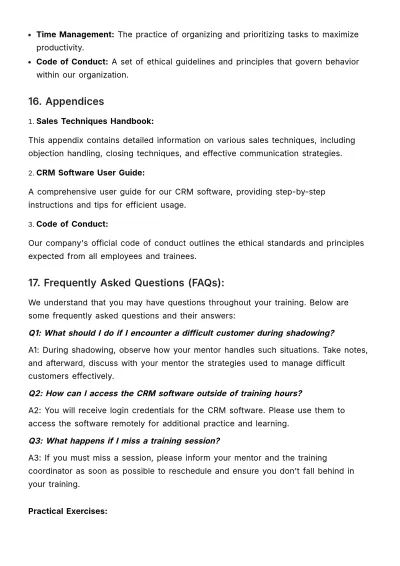 Free On-the-job Training & Shadowing Manual HR Template to Edit Online