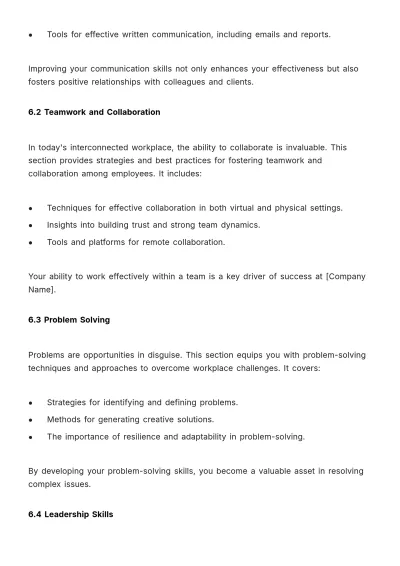 Free Comprehensive Training Manual HR Template to Edit Online
