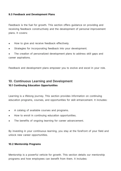 Free Comprehensive Training Manual HR Template to Edit Online