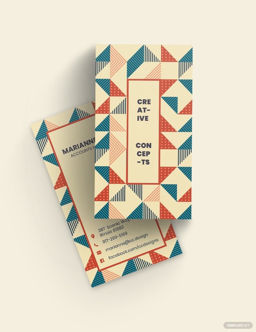 Free Creative Tiles Business Card Template