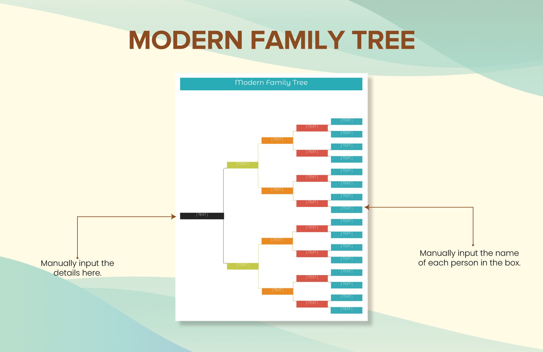 Modern Family Tree Template