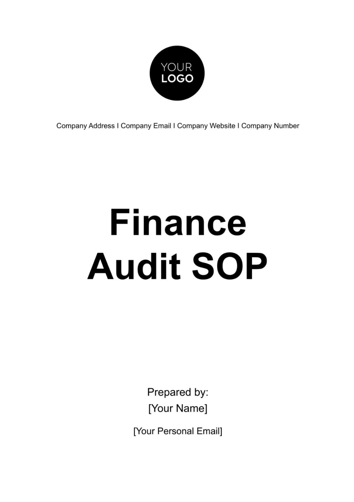 Finance Audit SOP Template - Edit Online & Download