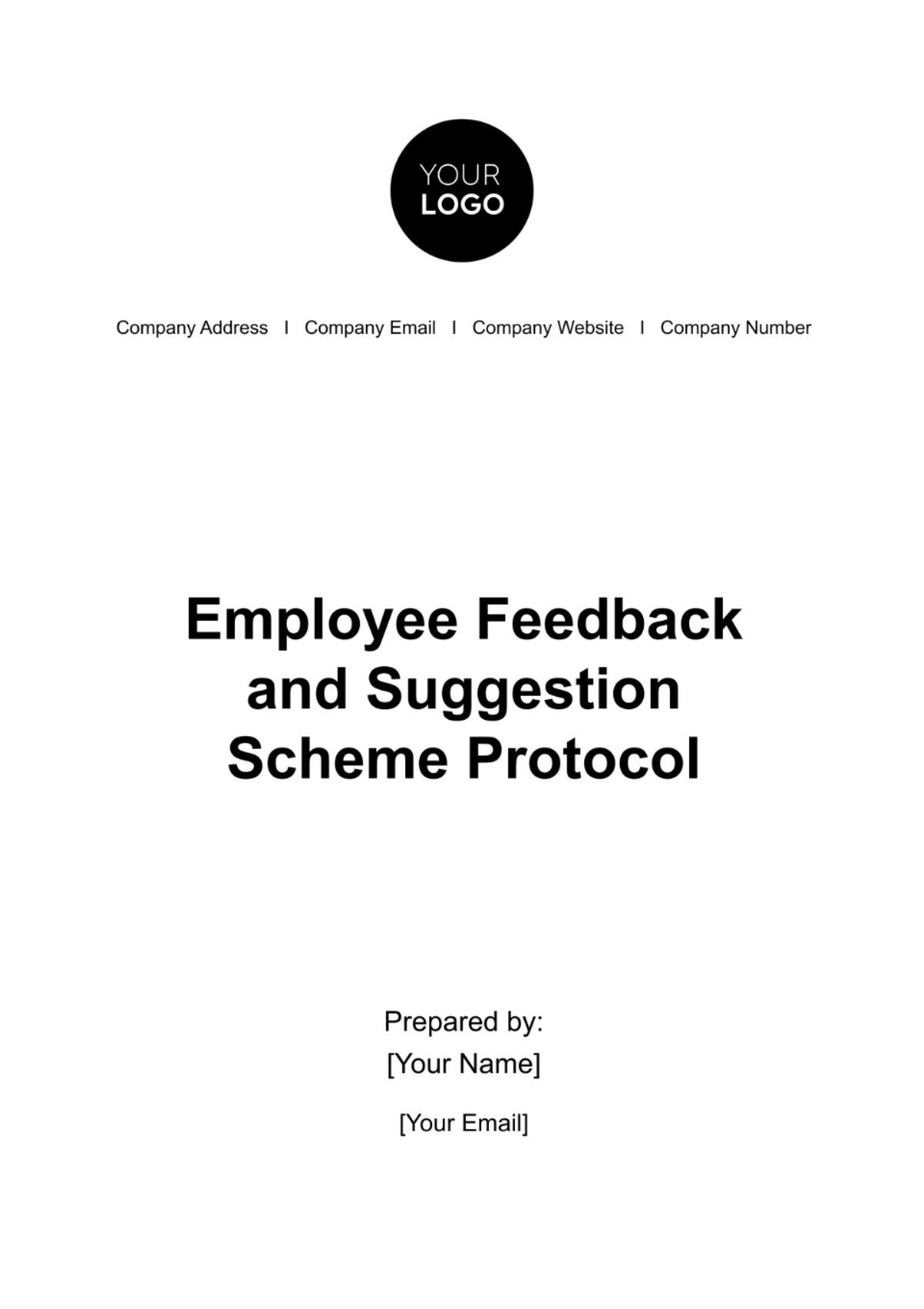 Free Employee Feedback and Suggestion Scheme Protocol HR Template