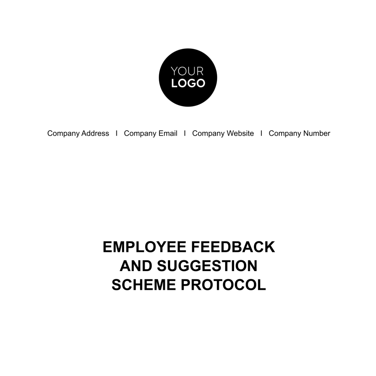 Employee Feedback and Suggestion Scheme Protocol HR Template