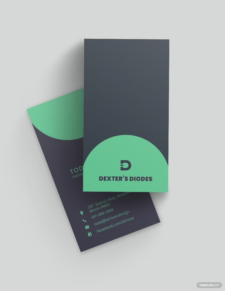 Diode Business Card Template in Word, Google Docs, Illustrator, PSD, Apple Pages, Publisher