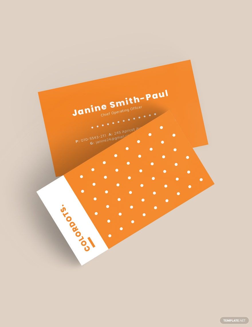 Free Dots Creative business card Template