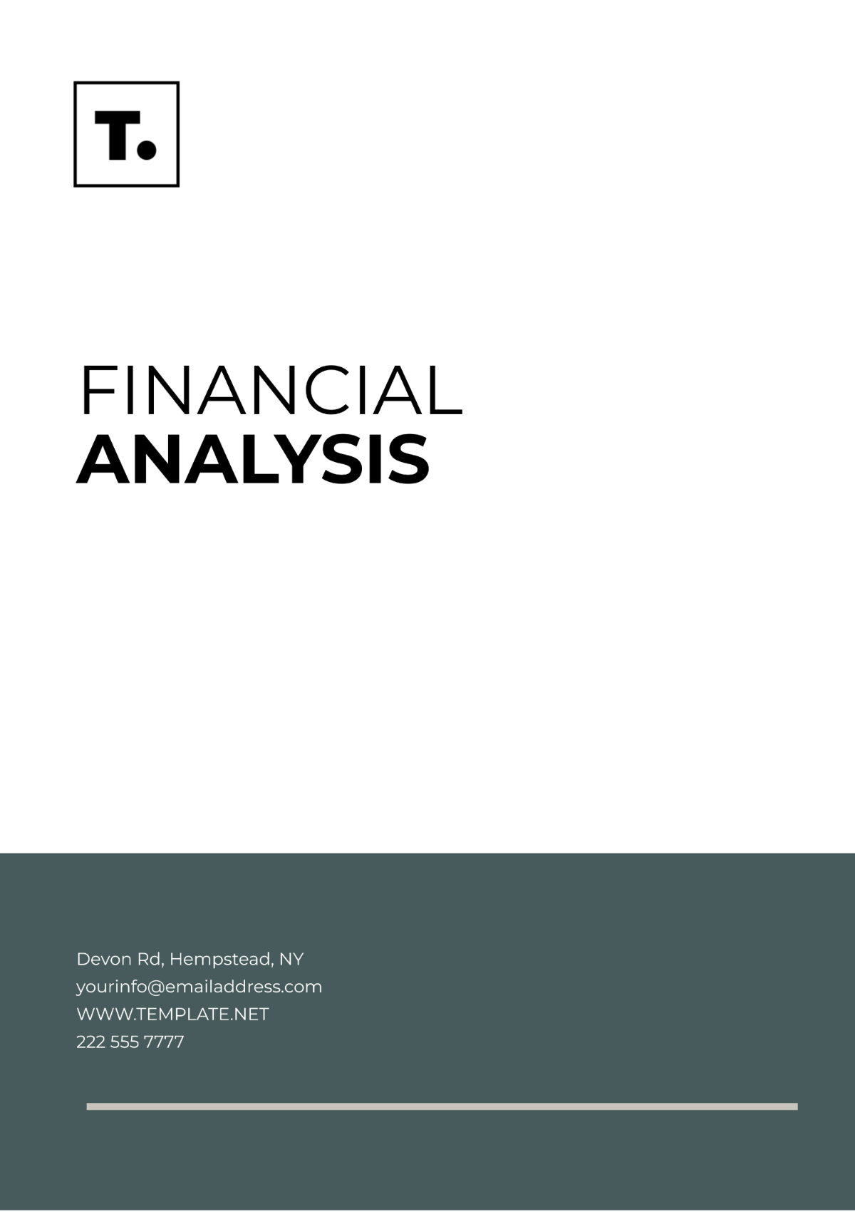 Financial Analysis Template - Edit Online & Download