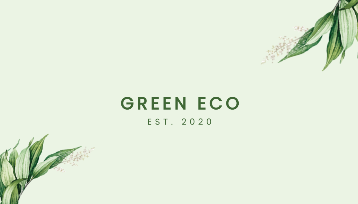 ECO Business Card Template