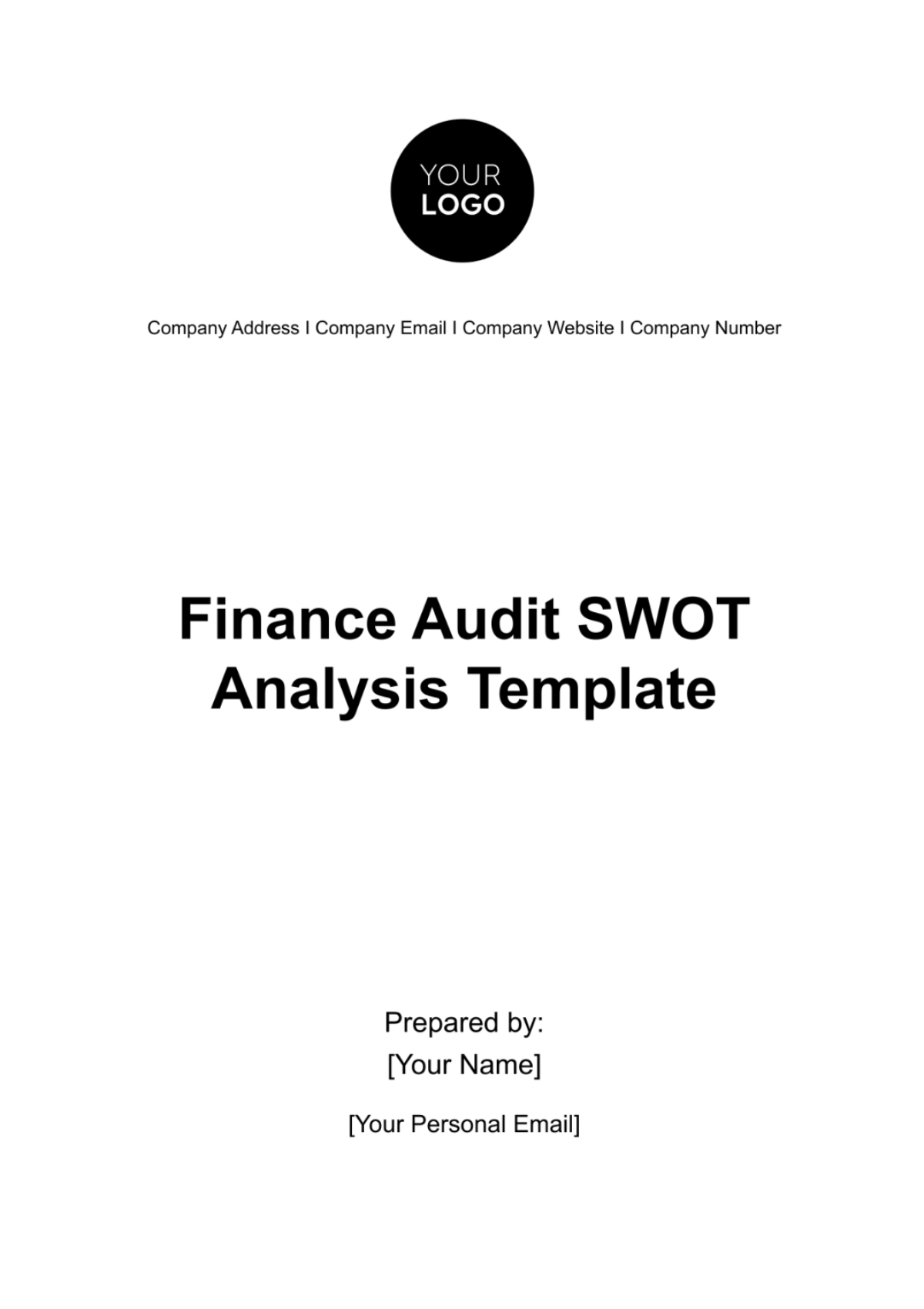 Finance Audit SWOT Analysis Template - Edit Online & Download