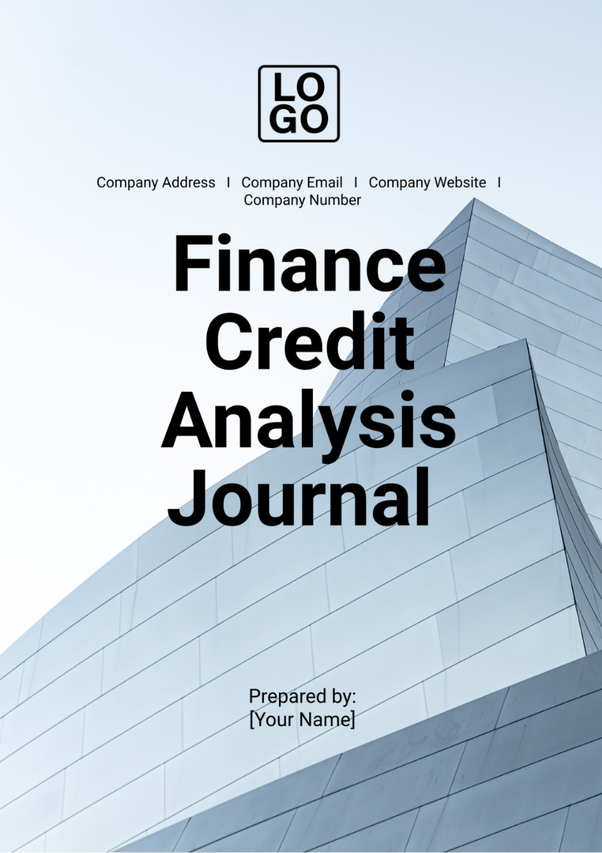 Finance Credit Analysis Journal Template