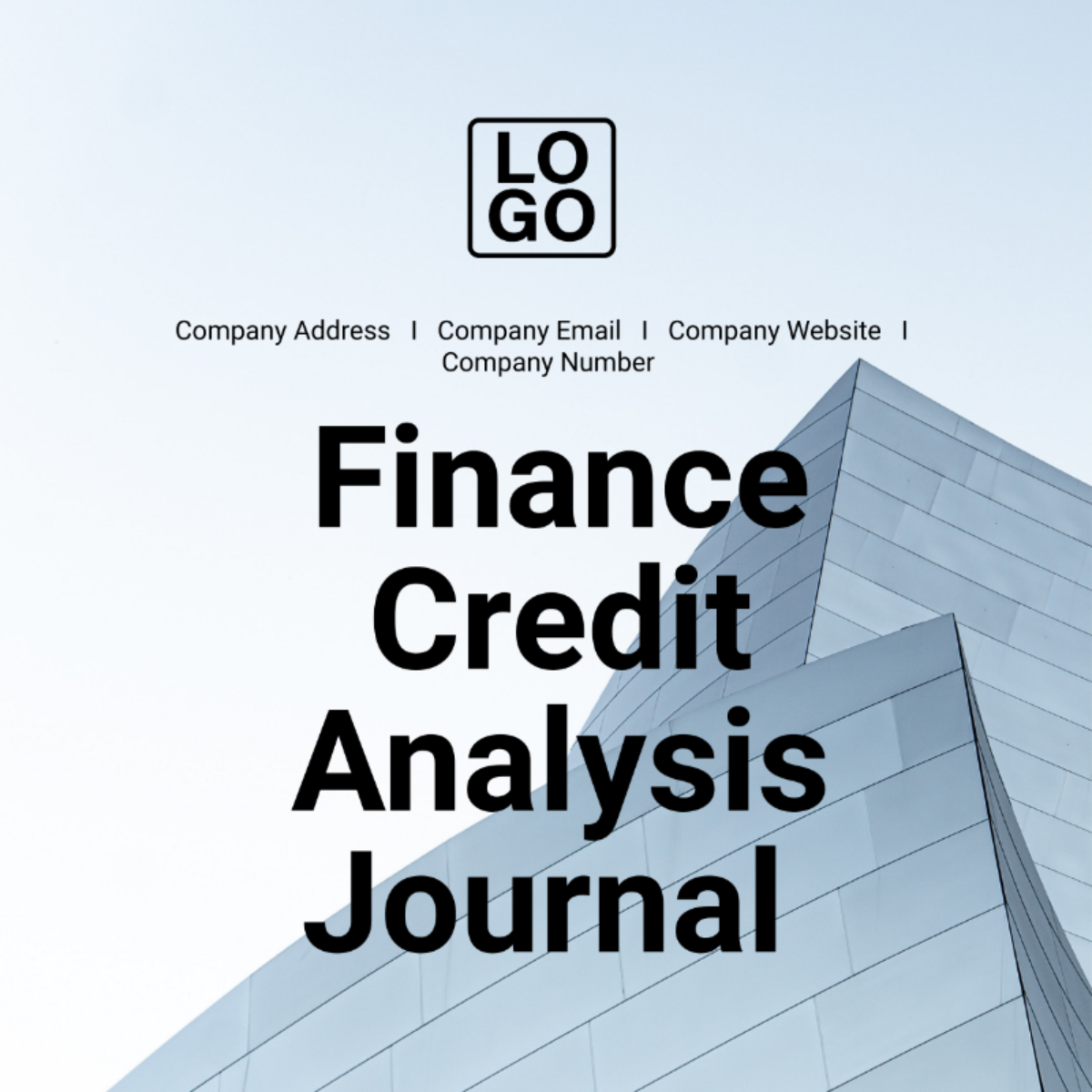 Finance Credit Analysis Journal Template