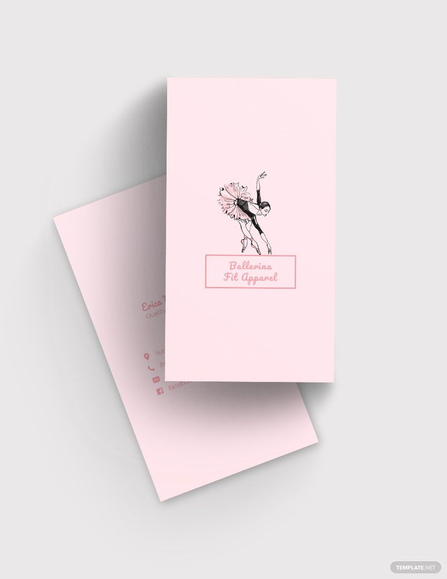 Free Feminine Mini Business Card Template