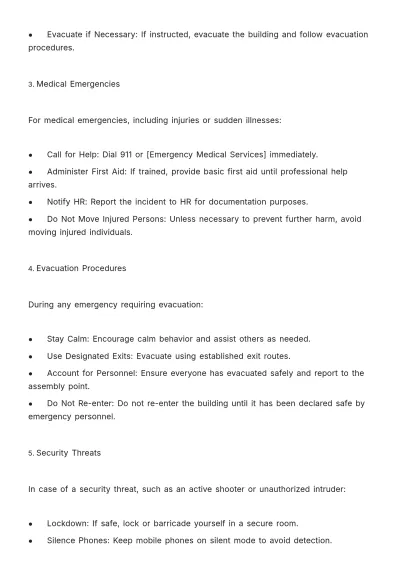 Free HR Crisis Management and Emergency Response Manual Template to Edit Online