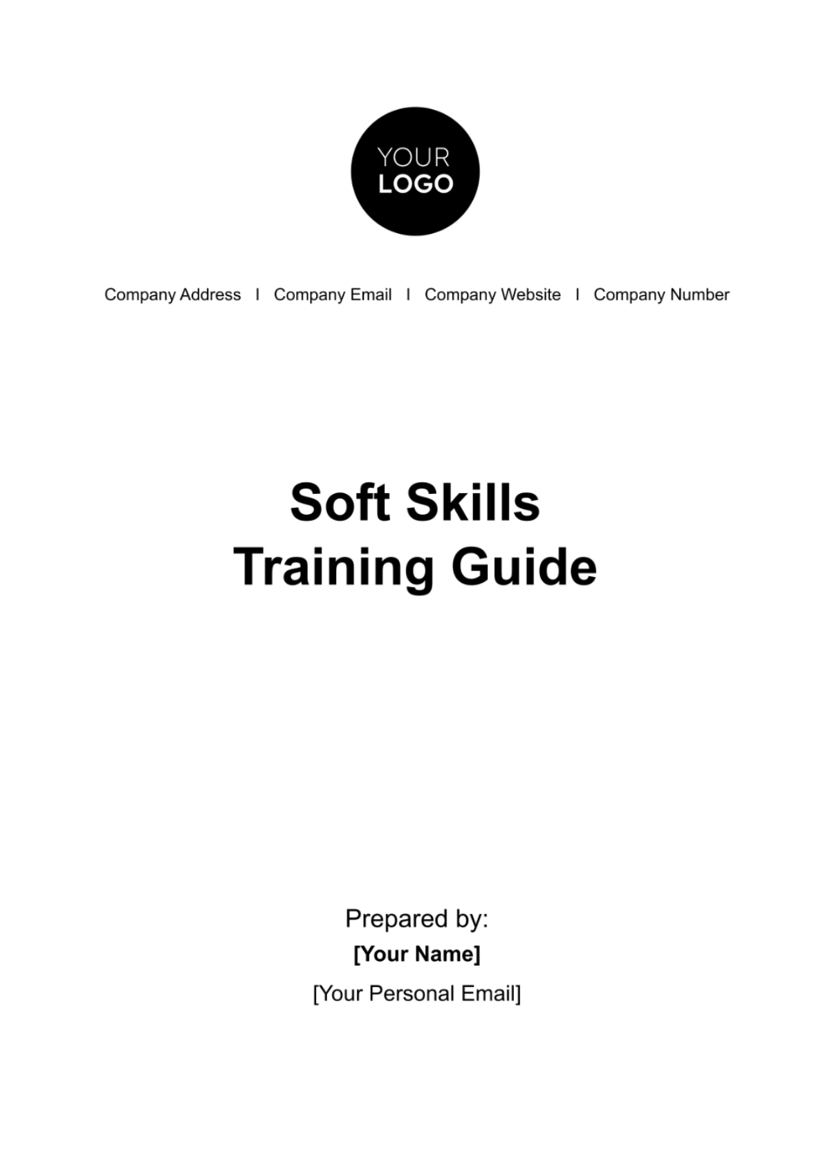 Free Soft Skills Training Guide HR Template