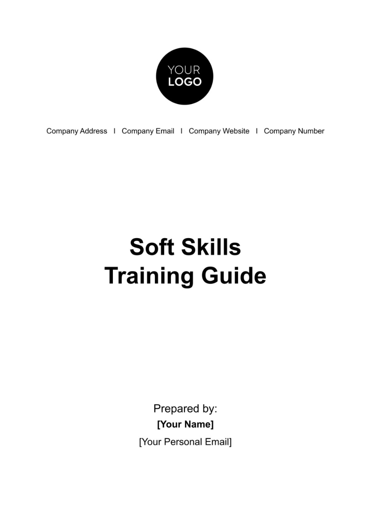 Soft Skills Training Guide HR Template - Edit Online & Download