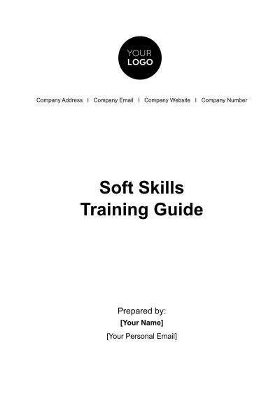 Free Soft Skills Training Guide HR Template to Edit Online