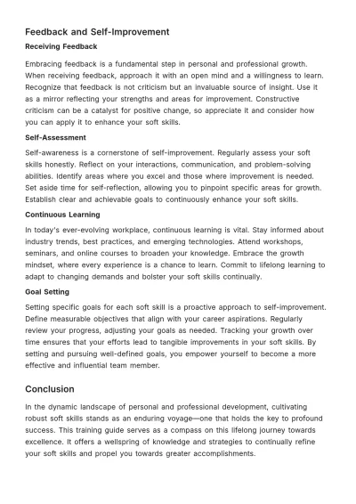 Free Soft Skills Training Guide HR Template to Edit Online