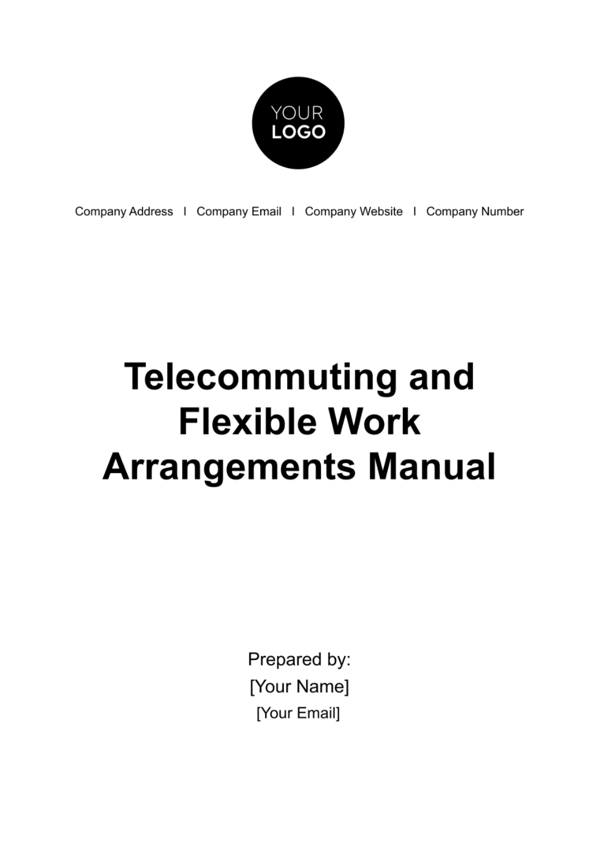 Telecommuting and Flexible Work Arrangements Manual HR Template - Edit Online & Download