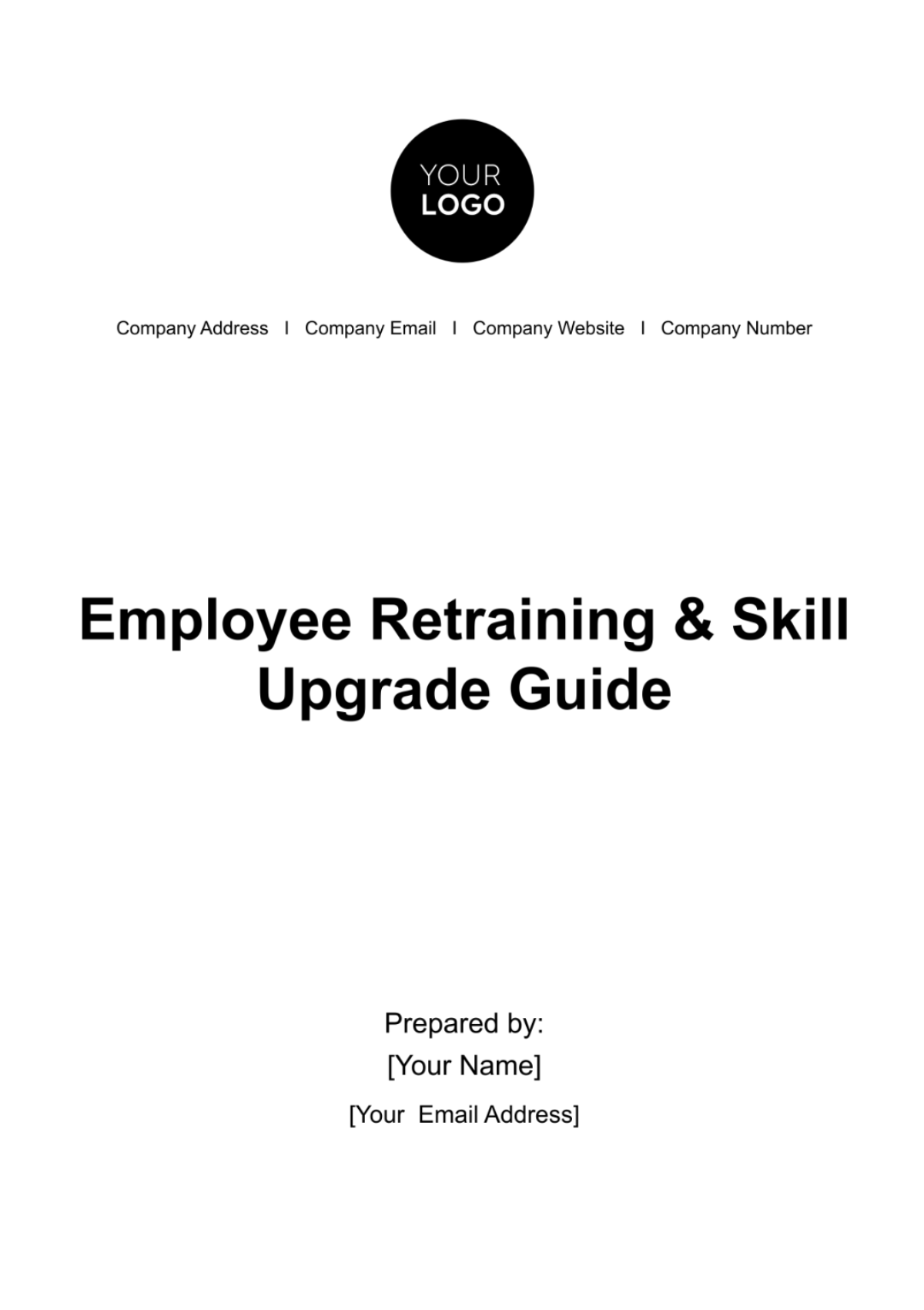 Free Employee Retraining & Skill Upgrade Guide HR Template