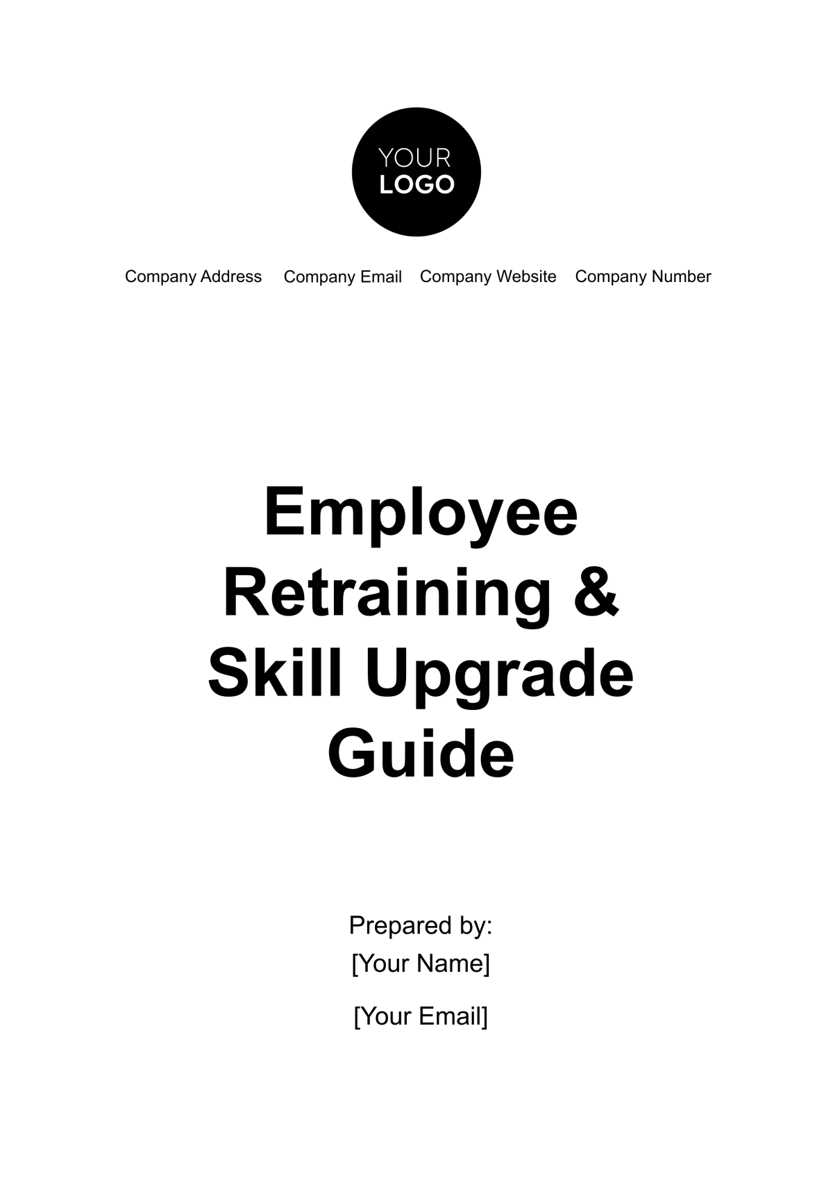 Employee Retraining and Skill Upgrade Guide HR Template - Edit Online & Download